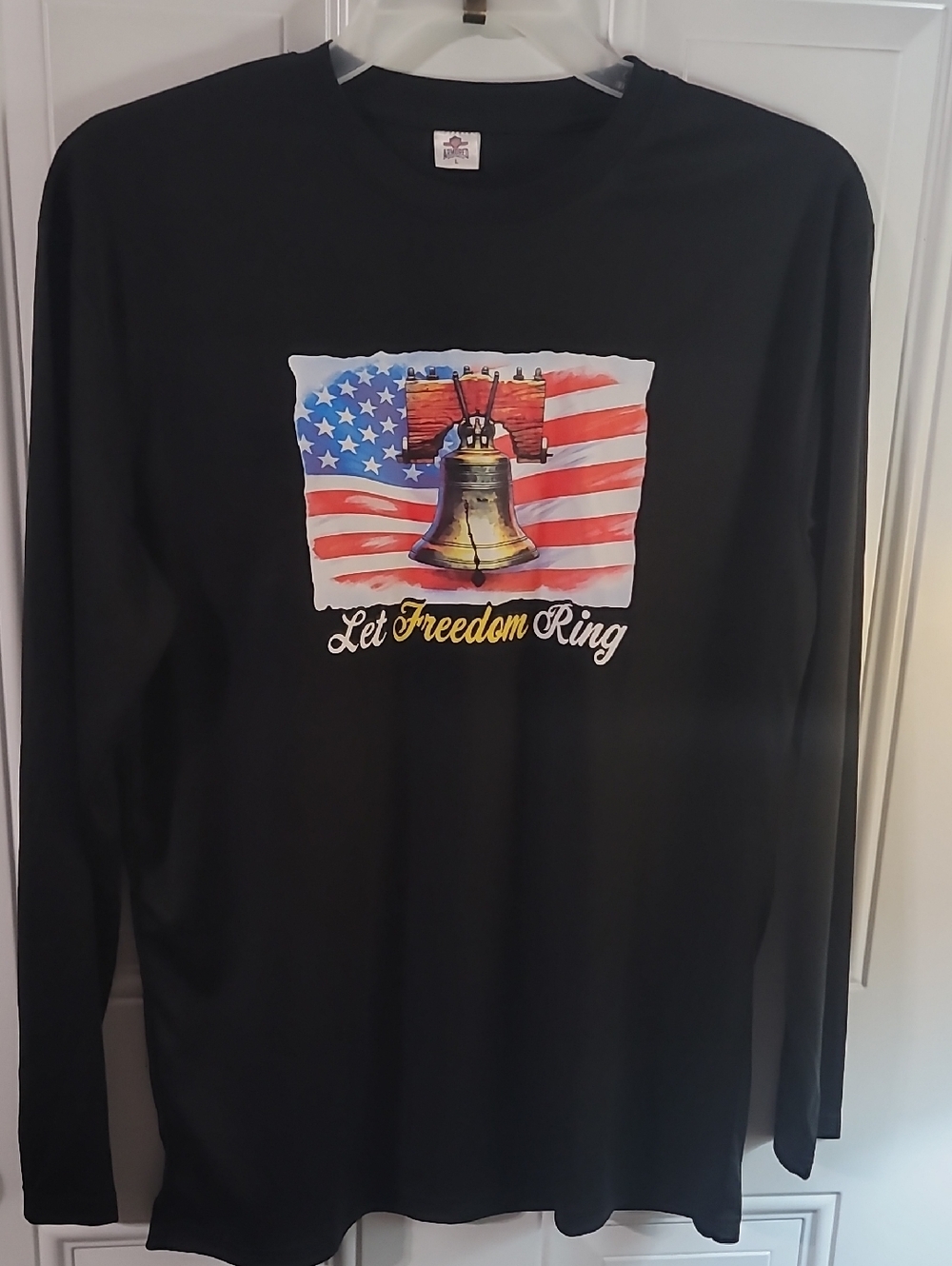 Let Freedom Ring Black Long Sleeve Tee